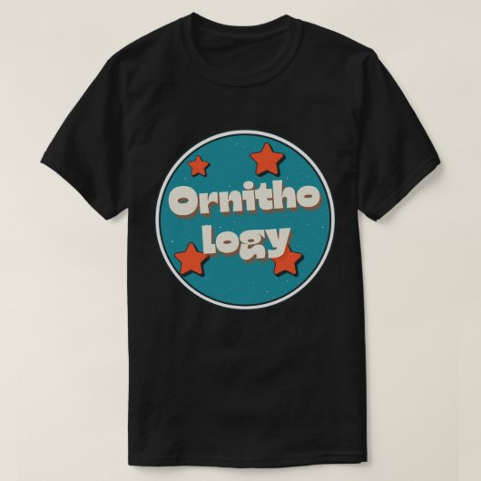 鳥類学 Tシャツ (デザイン正面)