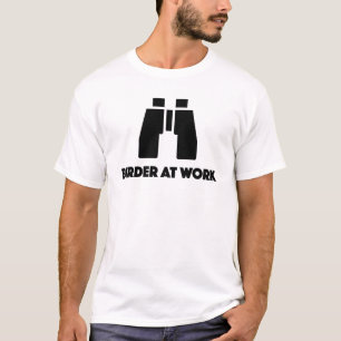 鳥類捕獲人のための野鳥観察のTシャツ Tシャツ