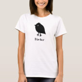 鳥類捕獲人のBirdwatcher Twitcherのおもしろいで小さい鳥 Tシャツ (正面)