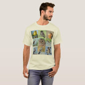 鳥類捕獲人のTシャツ(クイズ1&2)年 Tシャツ (正面フル)