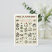 鳥類教育図 ポストカード (スタンド正面)