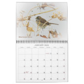 鳥類暦 カレンダー (1月 2026)