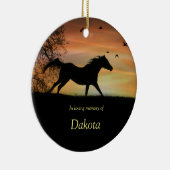 鳥類追悼式名前をカスタムする セラミックオーナメント (右)