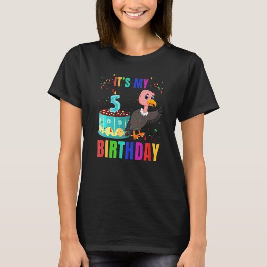 鳥類5誕生日かわいい鳥獣グラフィック Tシャツ (正面)