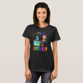 鳥類5誕生日かわいい鳥獣グラフィック Tシャツ (正面フル)