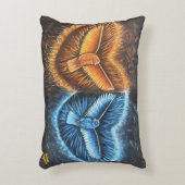 鳥飛んでいるが集まって アクセントクッション (正面(垂直))