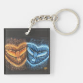 鳥飛んでいるが集まって キーホルダー (裏面)