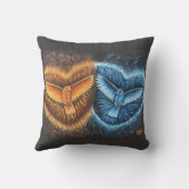 鳥飛んでいるが集まって クッション (裏面)