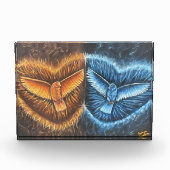 鳥飛んでいるが集まって フォトブロック (正面)