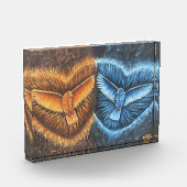 鳥飛んでいるが集まって フォトブロック (左)