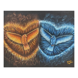 鳥飛んでいるが集まって ポスター