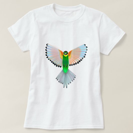 鳥飛んでいるのTシャツ Tシャツ (デザイン正面)