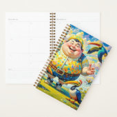 鳥飛んでいるはのまわりに幸福な人だ プランナー手帳 (ディスプレー)