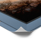 鳥飛んでいる写真窓の風景 – 幻想 ポスター (角)