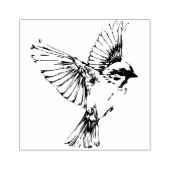 鳥飛んでいる雀の翼クラフトジャーナルヴィンテージ ラバースタンプ (インプリント)