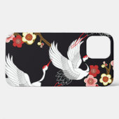 鳥飛んでいる：鶴ヘロン日本の。 Case-Mate iPhoneケース (裏面 (横))