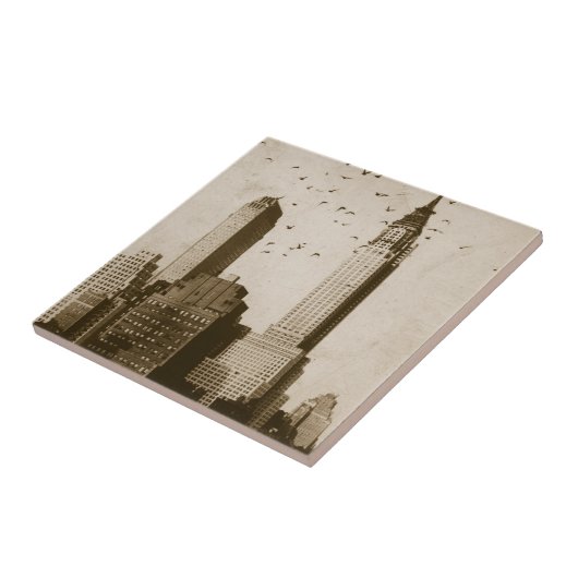 鳥飛行の群 タイル (側面)