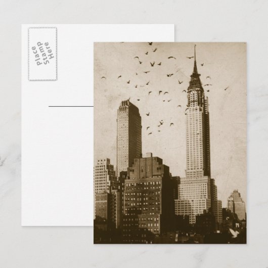 鳥飛行の群 ポストカード (正面/裏面)