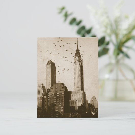 鳥飛行の群 ポストカード (スタンド正面)