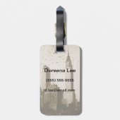 鳥飛行の群 ラゲッジタグ (裏面縦)