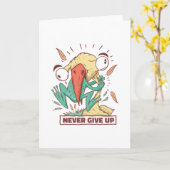 鳥食べ与え蛙 カード (黄色い花)