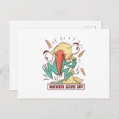 鳥食べ与え蛙 ポストカード (正面/裏面)