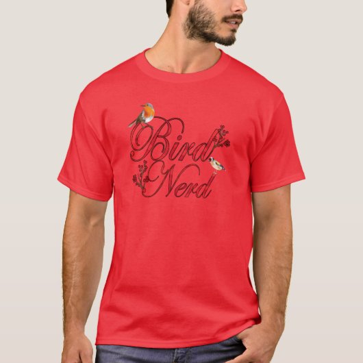鳥飼育家オルニトロジスト鳥観察ガール Tシャツ (正面)