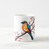 鳥鮮やかのマグカップ コーヒーマグカップ (中央)