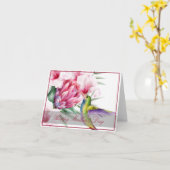 鳥鳥のカスタムカード カード (黄色い花)