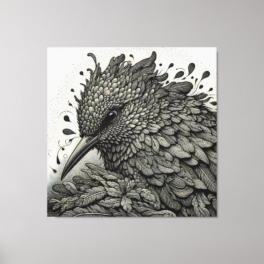 鳥1 キャンバスプリント (正面)