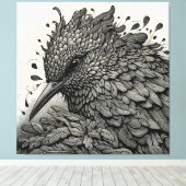 鳥1 キャンバスプリント (インサイチュ (ウッドフロア))