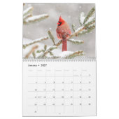 鳥2026 カレンダー (1月 2027)