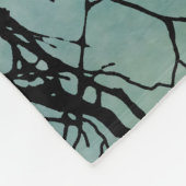 鳥77クロウレイブン フリースブランケット (角)