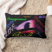 鳥9 ランバークッション (ブランケット)