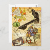 「鳥」のレンズはがき ポストカード (正面/裏面)