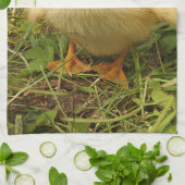 鳥,アヒル,アヒル,黄,自然,かわいい,ベビー キッチンタオル (折り畳み)