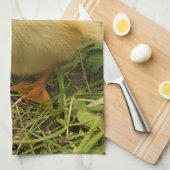 鳥,アヒル,アヒル,黄,自然,かわいい,ベビー キッチンタオル (四つ折り)