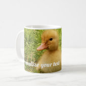 鳥,アヒル,アヒル,黄,自然,かわいい,ベビー コーヒーマグカップ (正面左)