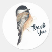 《鳥》アメリカゴガラありがとう ラウンドシール (正面)