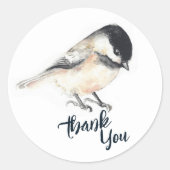 《鳥》アメリカゴガラありがとう ラウンドシール (正面)