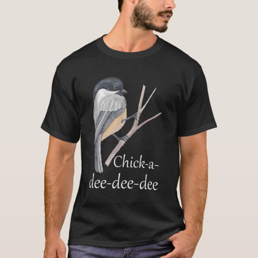 《鳥》アメリカゴガラおもしろいバーダー野鳥観察おたくバードウォッチング Tシャツ (正面)