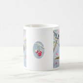 《鳥》アメリカゴガラおよび果実のマグ コーヒーマグカップ (中央)