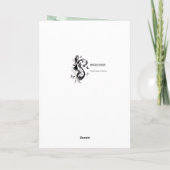 《鳥》アメリカゴガラが付いている母の日のカート カード (裏面)