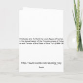 《鳥》アメリカゴガラとヌサッチ カード (裏面)