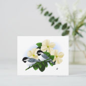 《鳥》アメリカゴガラとハナミズキ ポストカード (スタンド正面)