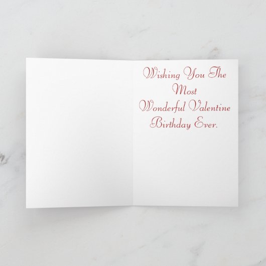 《鳥》アメリカゴガラのバレンタインの誕生日 シーズンカード (内部)