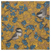 《鳥》アメリカゴガラの小鳥 ファブリック (見本)