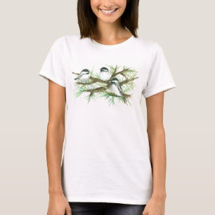 《鳥》アメリカゴガラの水彩鳥 Tシャツ