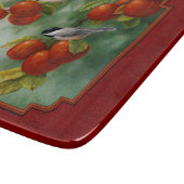 《鳥》アメリカゴガラアップルハーベストレッド カッティングボード (角)