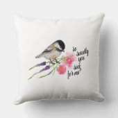 《鳥》アメリカゴガラアート引用文 クッション (裏面)